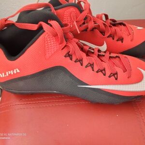 Nike Alpha Red and Black Cleats